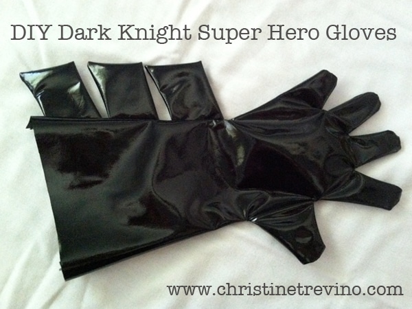 DIY Dark Knight Super Hero Gloves
