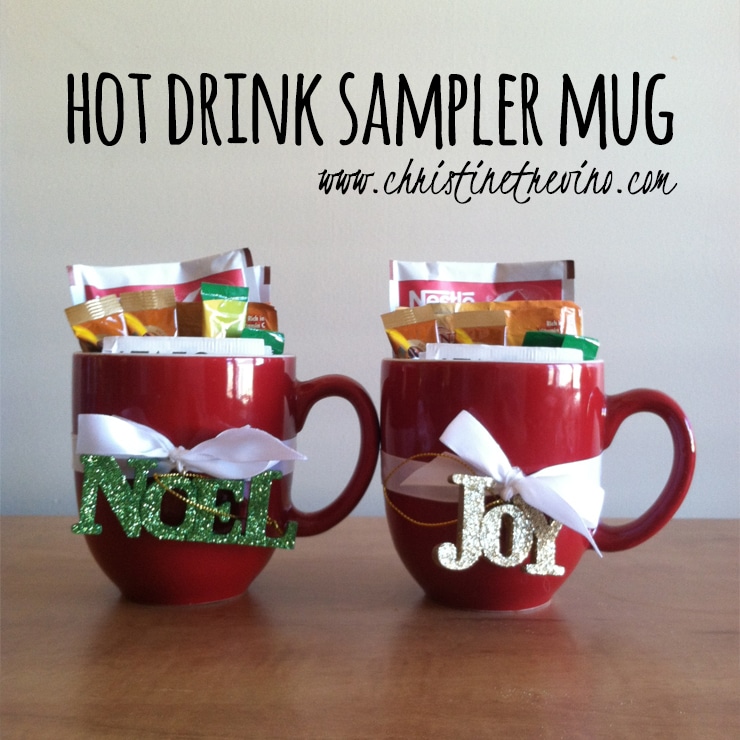 Hot Drink Sampler Mug {and Christmas gift tag printable}