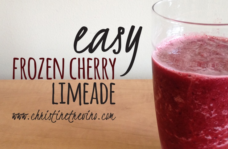 Easy Frozen Cherry Limeade