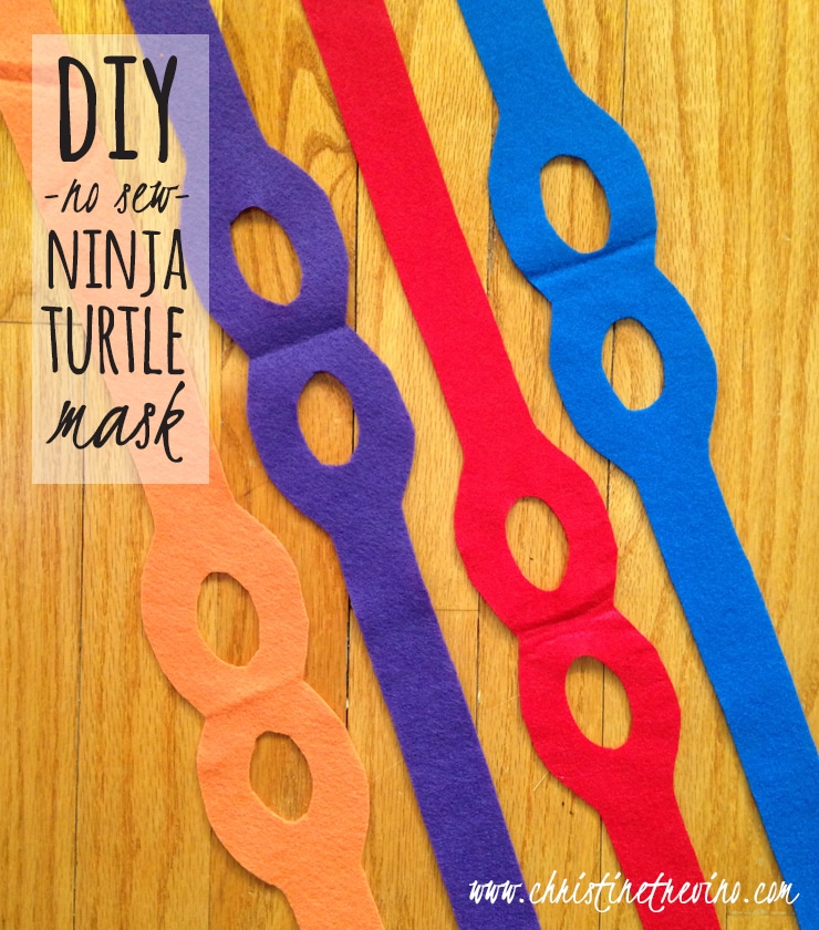 karakterisere Remission Grunde DIY Ninja Turtle Mask [FREE Printable Pattern] - Christine Trevino