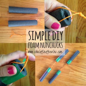 Simple DIY Foam Nunchucks - Christine Trevino