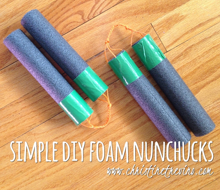 Simple DIY Foam Nunchucks