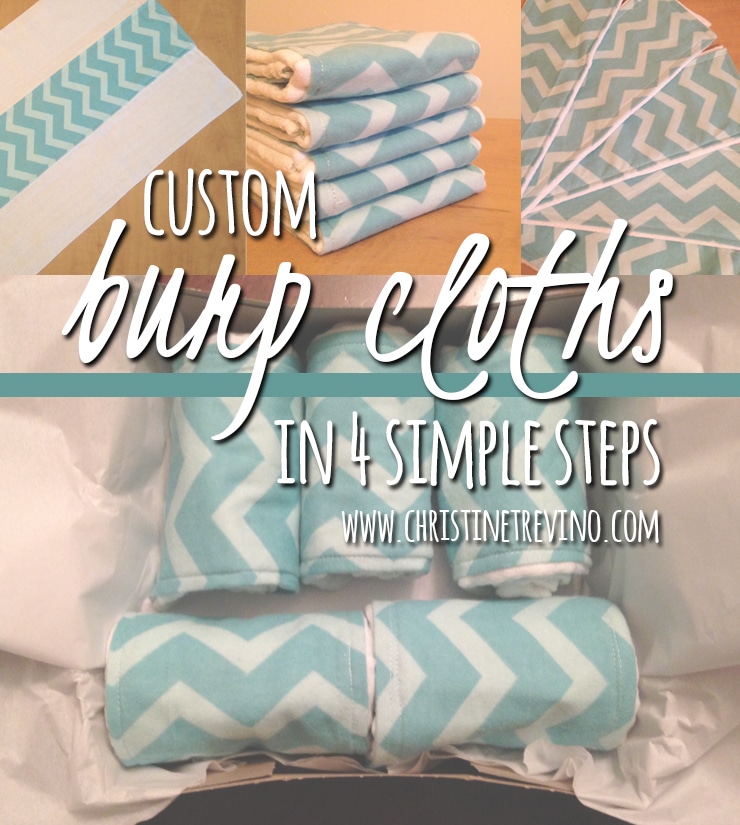 Custom Burp Cloths in 4 Simple Steps