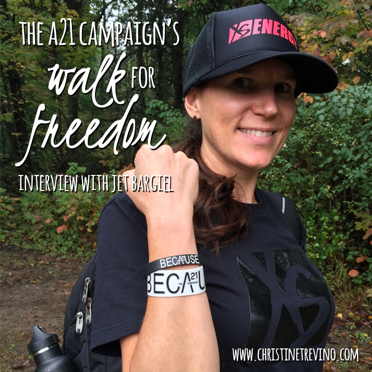 The A21 Campaign’s Walk for Freedom | Interview with Jet Bargiel