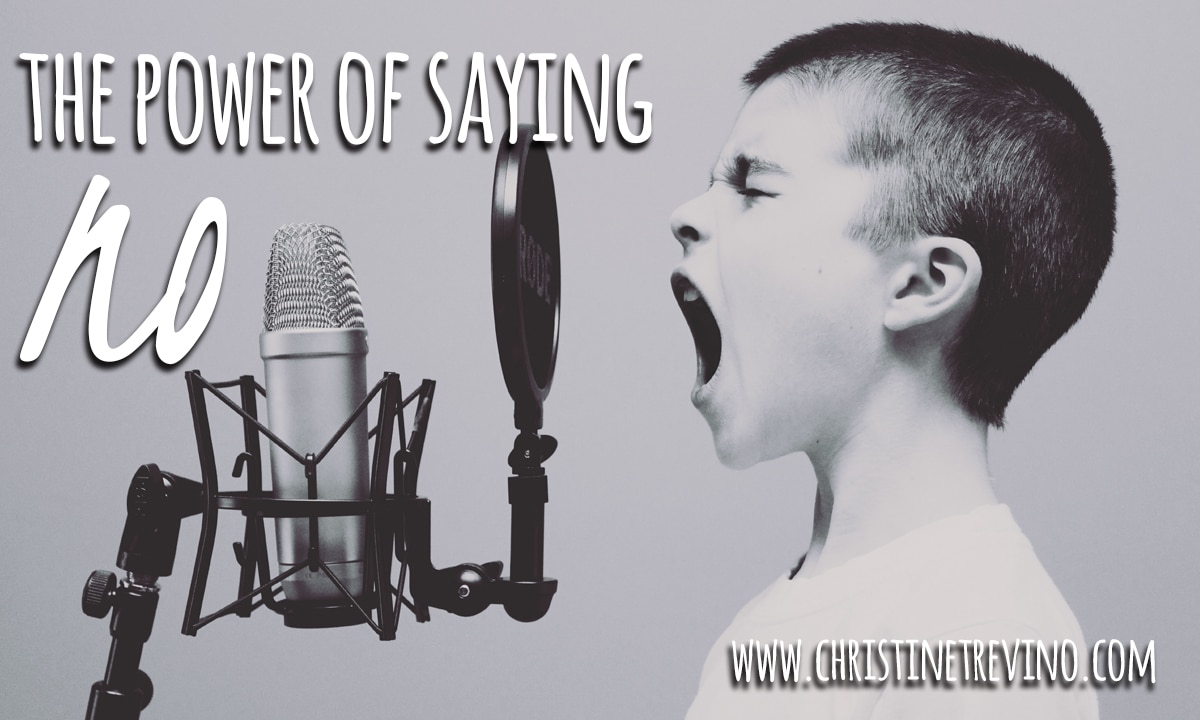 The Power of Saying No