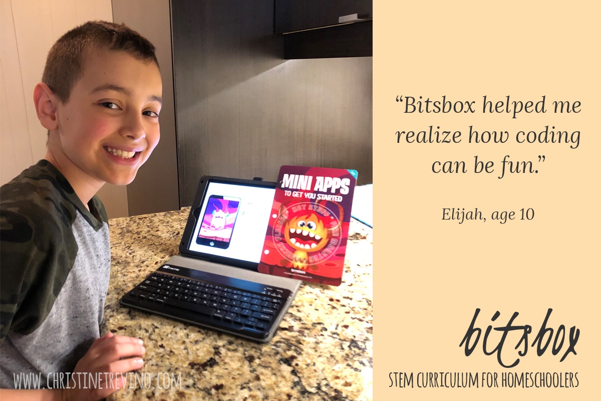 "Bitsbox helped me realize how coding can be fun." Elijah, age 10