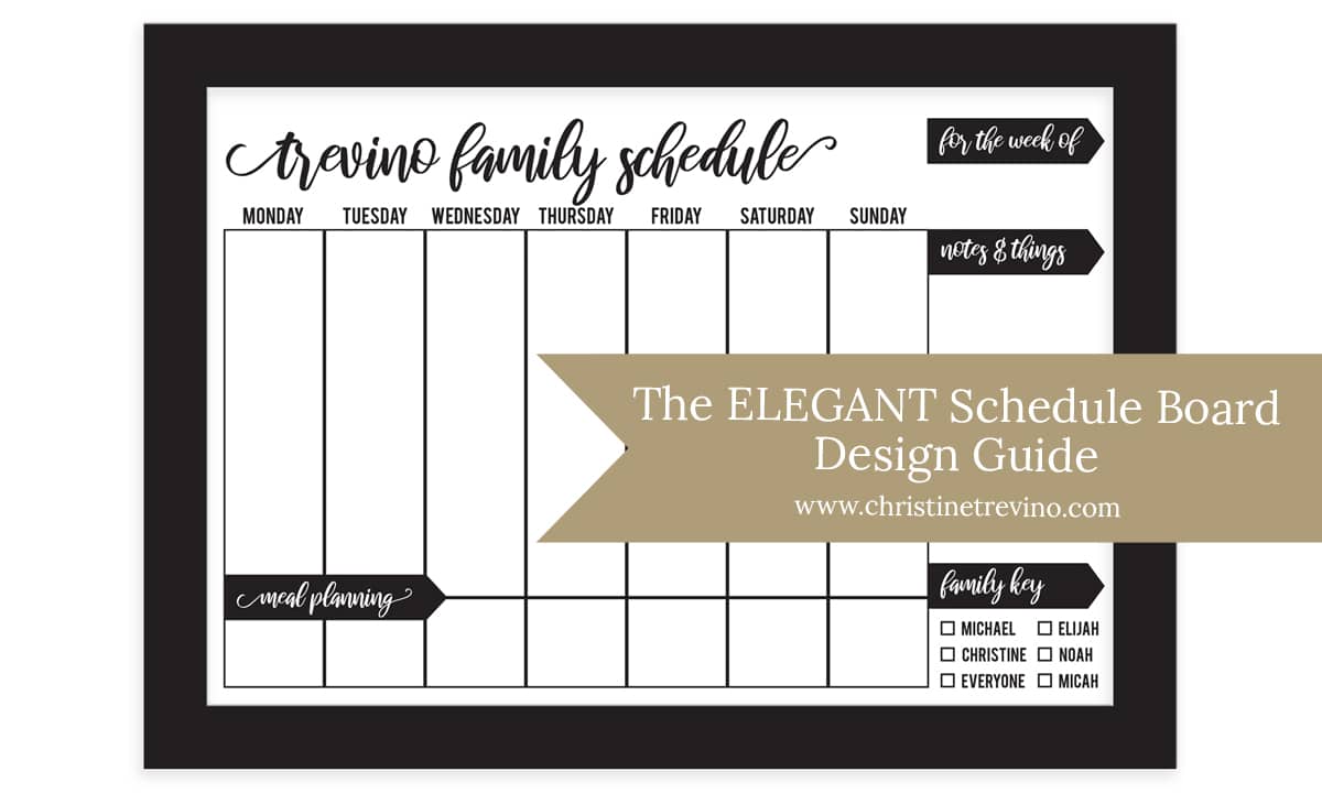The ELEGANT Schedule Board Design Guide
